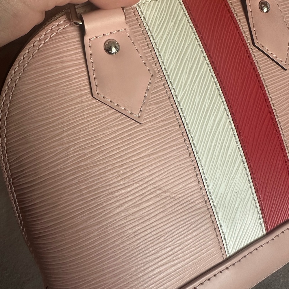 Authentic Louis Vuitton Alma BB Rose Ballerinas w/ red and white.Limited Edition - Picture 10 of 14